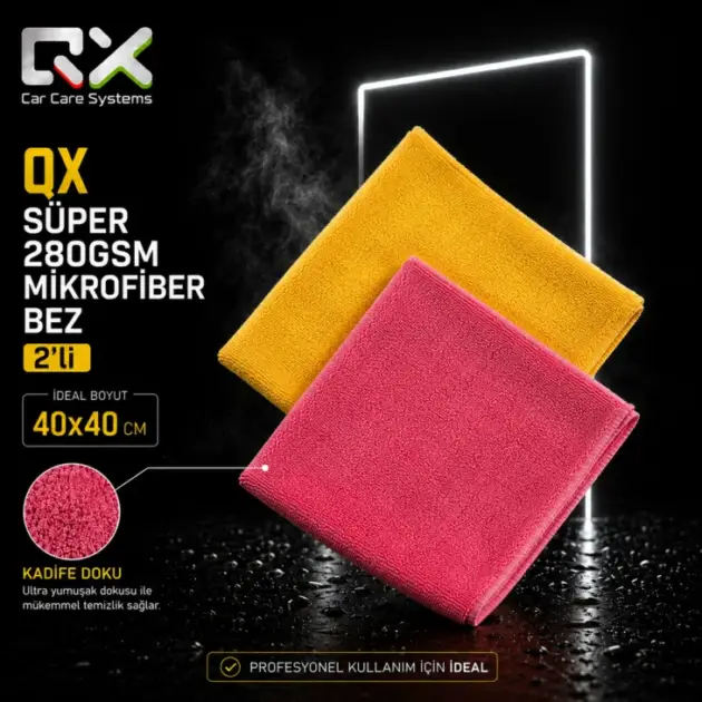QX SÜPER 280GSM MİKROFİBER BEZ 2’Lİ